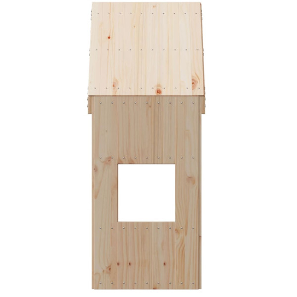 Telhado de cama infantil 55x99x139.5 cm madeira de pinho maciça M 4