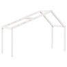 Telhado de cama infantil 213x95.5x144.5 cm pinho maciço branco 2