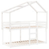 Telhado de cama infantil 213x95.5x144.5 cm pinho maciço branco 3