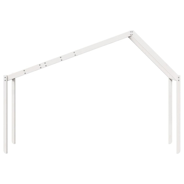 Telhado de cama infantil 213x95.5x144.5 cm pinho maciço branco M 4
