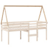 Techo de cama infantil madera maciza pino 209x85.5x88 cm 3
