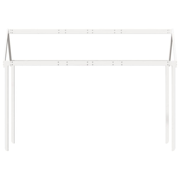 Techo de cama infantil madera maciza blanco 207x80.5x151.5 cm M 4