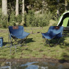 Sillas de camping con bolsillo plegables 2 unidades azul 3