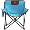 Sillas de camping con bolsillo plegables 2 unidades azul claro 5