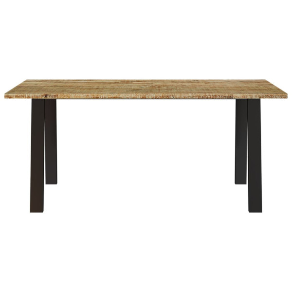 Mesa de comedor madera maciza de acacia 150x90x75 cm M 4
