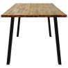 Mesa de comedor madera maciza de acacia 150x90x75 cm 5