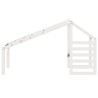 Telhado de cama infantil 188x97x113 cm pinho maciço branco 4