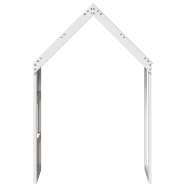 Telhado de cama infantil 60x99x139.5 cm pinho maciço branco M 5
