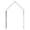 Telhado de cama infantil 60x99x139.5 cm pinho maciço branco 5