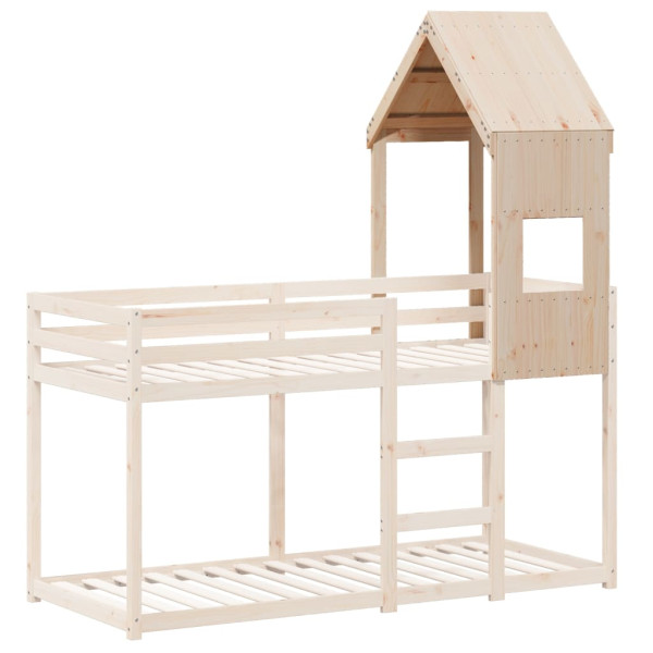 Techo de cama infantil madera maciza pino 55x84x132 cm M 3