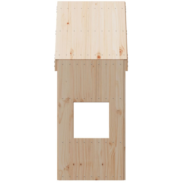 Telhado de cama infantil 55x84x132 cm madeira de pinho maciça M 4