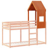 Techo de cama infantil madera maciza pino marrón 55x84x132 cm 3