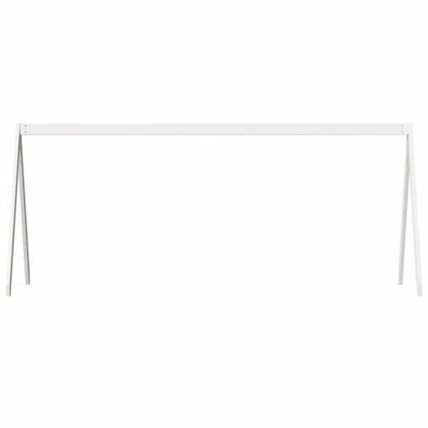 Techo de cama infantil madera maciza pino blanco 199x95.5x88 cm M 4
