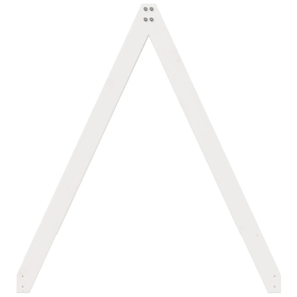 Techo de cama infantil madera maciza pino blanco 199x95.5x88 cm M 5