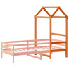 Techo de cama infantil madera maciza pino marrón 98x70x176.5 cm 3
