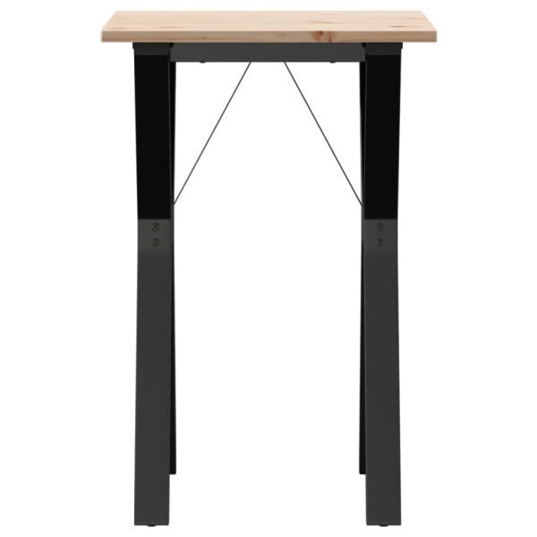 Mesa de jantar estrutura em Y 50x50x75 cm pinho e aço M 4