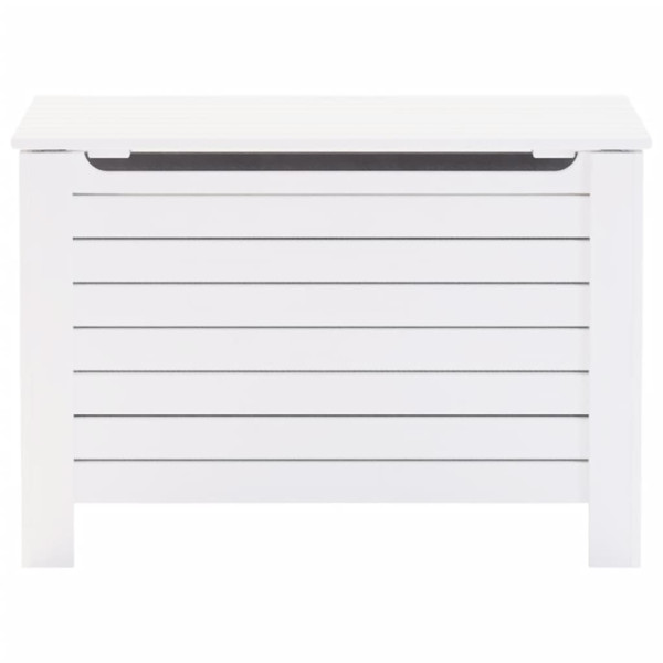 Caja de almacenaje y tapa RANA madera maciza blanca 100x49x54cm M 4