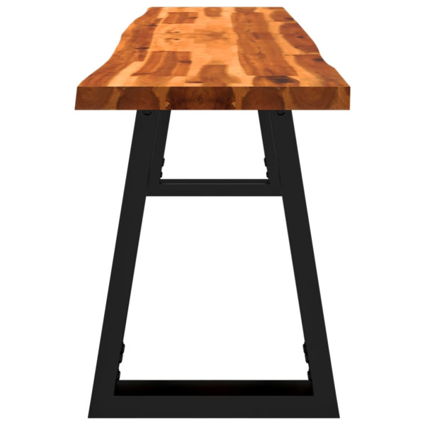 Banco con borde vivo madera maciza de acacia 160 cm M 5