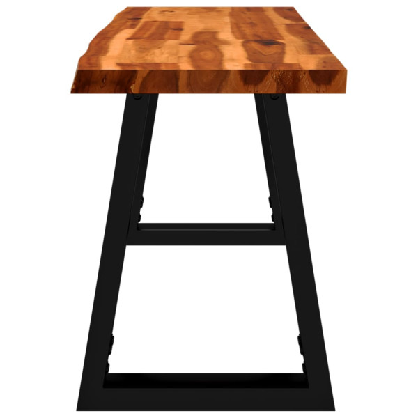 Banco con borde vivo madera maciza de acacia 110 cm M 5