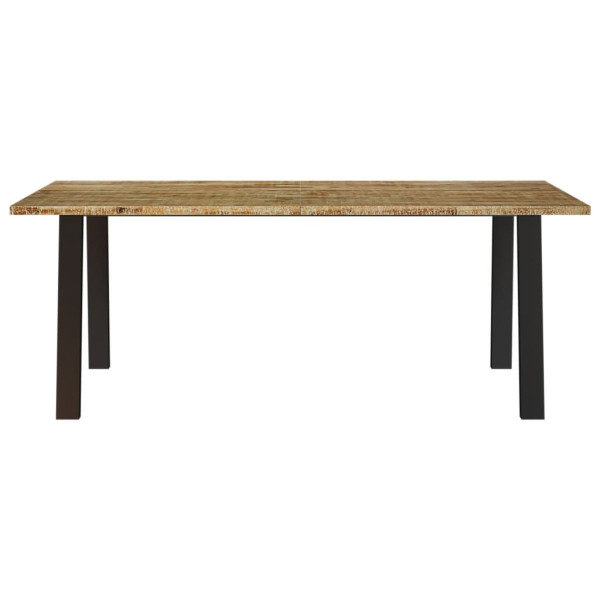 Mesa de comedor madera maciza de acacia 200x90x75 cm M 4