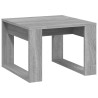 Mesa auxiliar madera contrachapada gris Sonoma 50x50x35 cm 2