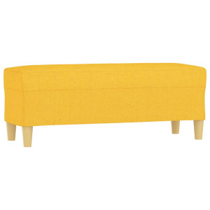 Banco de tela amarillo 100x35x41 cm H