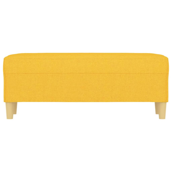 Banco 100x35x41 cm tecido amarelo-claro M 3