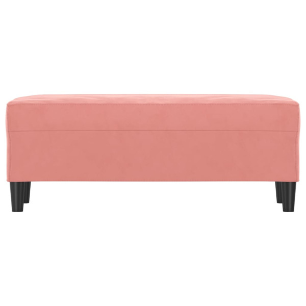 Banco 100x35x41 cm veludo rosa M 3