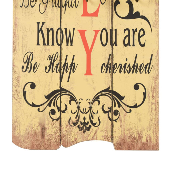 Bengaleiro de parede com 6 ganchos 120x40 cm FAMILY M 5