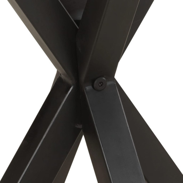 Mesa auxiliar de madera maciza de mango 48x48x56 cm M 4