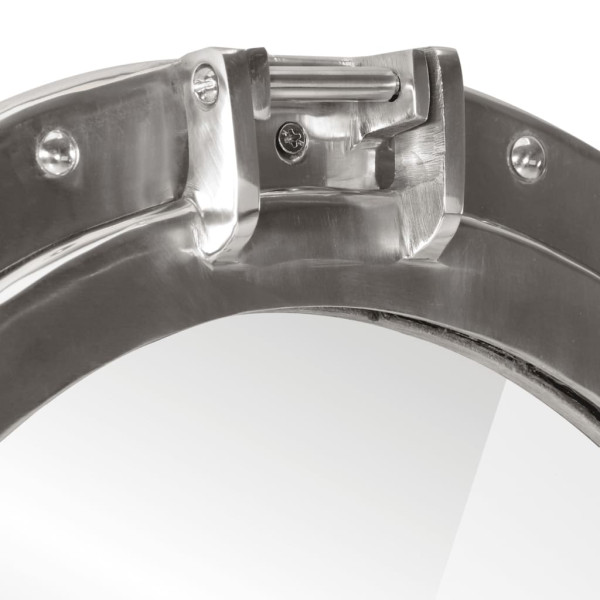 Espejo de ojo de buey de pared aluminio y vidrio Ø38 cm M 5