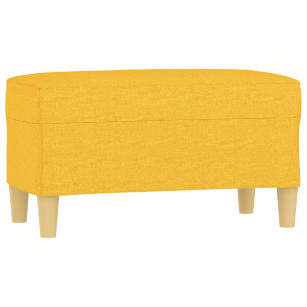 Banco 70x35x41 cm tecido amarelo-claro M 2