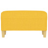 Banco 70x35x41 cm tecido amarelo-claro 3