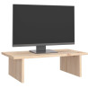 Soporte para monitor madera maciza de pino 50x27x15 cm 4