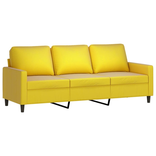 4 pcs conjunto de sofás veludo amarelo M 5