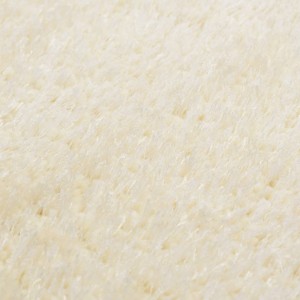 Alfombra de pelo color crema 120x160 cm H