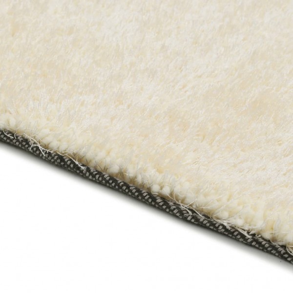 Alfombra de pelo color crema 120x160 cm M 3
