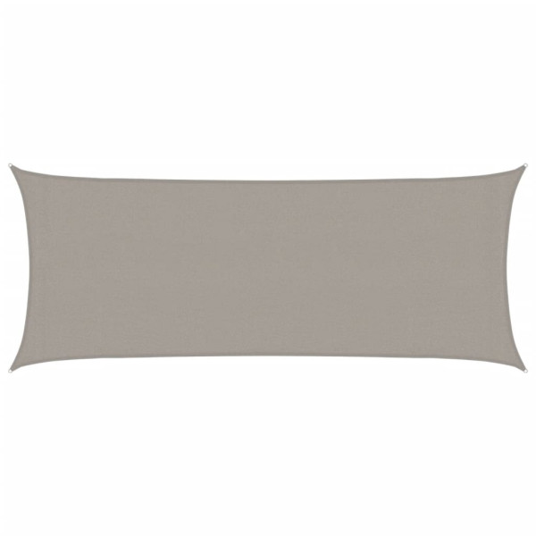Toldo de vela rectangular HDPE gris claro 160 g/m² 2x4.5 m M 2