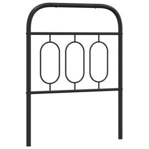 Cabecero de metal negro 75 cm H
