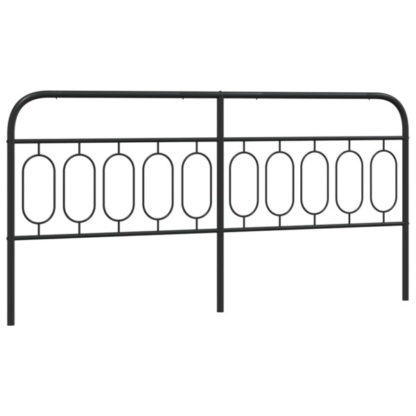 Cabeceira de cama 200 cm metal preto M 2