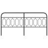 Cabeceira de cama 200 cm metal preto 4