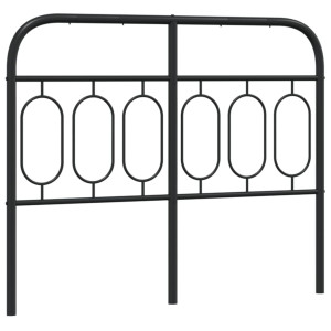 Cabecero de metal negro 120 cm H