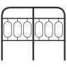 Cabeceira de cama 120 cm metal preto 4