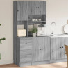Mueble de cocina madera de ingeniería gris Sonoma 95x50x180 cm 1