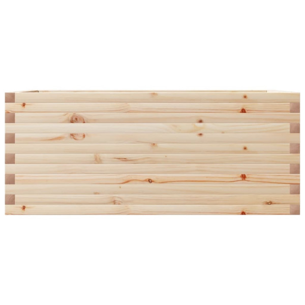 Jardinera de madera maciza de pino 110x60x46 cm M 5