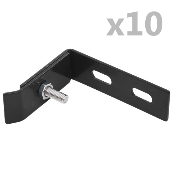 Conector de esquina para pared 10 sets gris antracita D