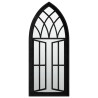 Espelho de jardim p/ uso exterior ferro 70x30 cm preto 2