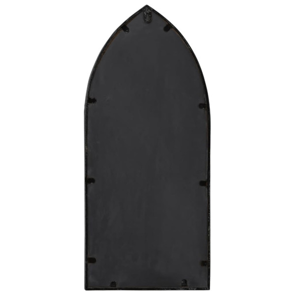 Espelho de jardim p/ uso exterior ferro 70x30 cm preto M 4