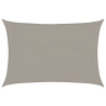 Para-sol estilo vela retangular 160 g/m² 3x5 m PEAD cinza-claro 2