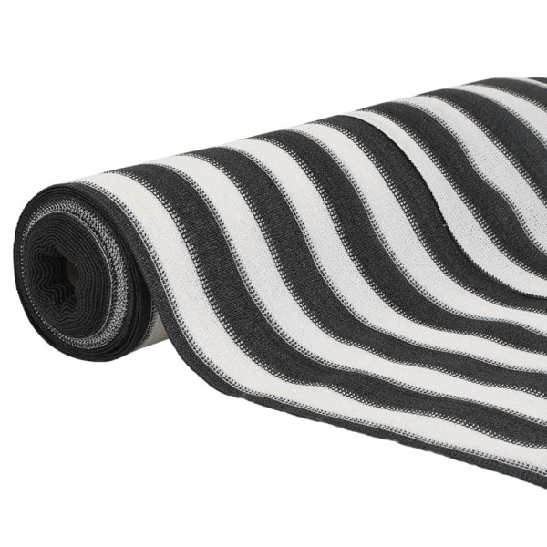 Red de privacidad HDPE gris antracita y blanco 1.2x50 m 75 g/m² M 3